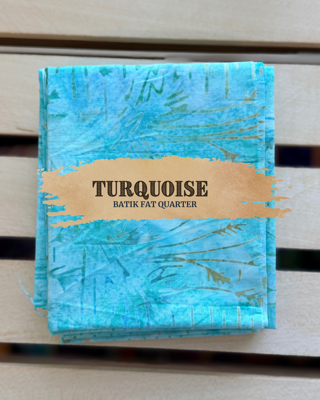 Turquoise Batik with Gold BTPT1133 Fat Quarter