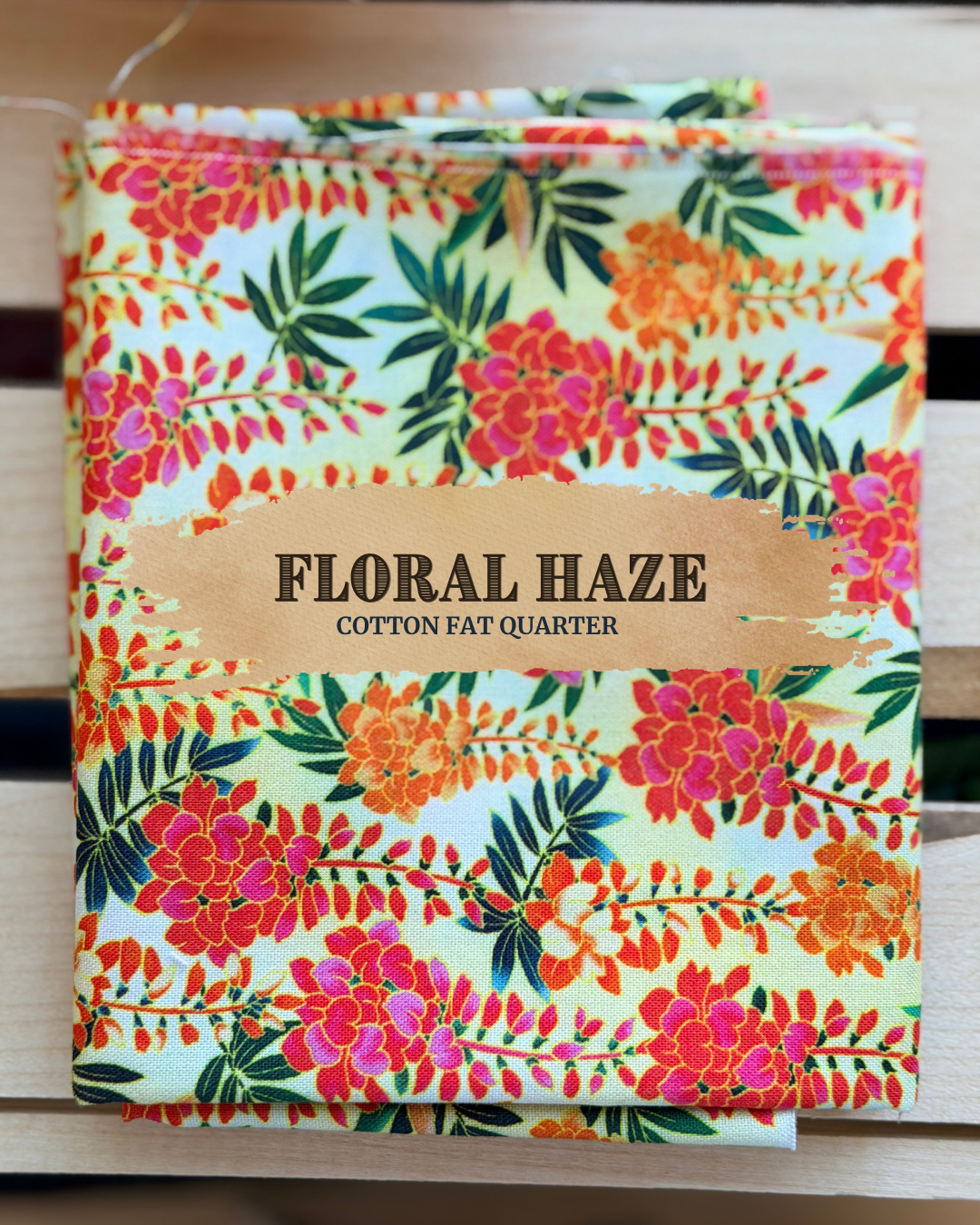 Floral Haze Orange Fat Quarter