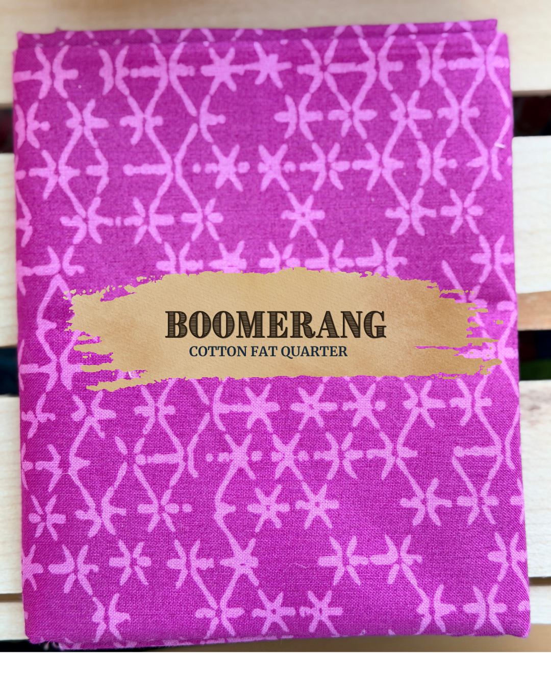 Boomarang Purple Cotton Fat Quarter