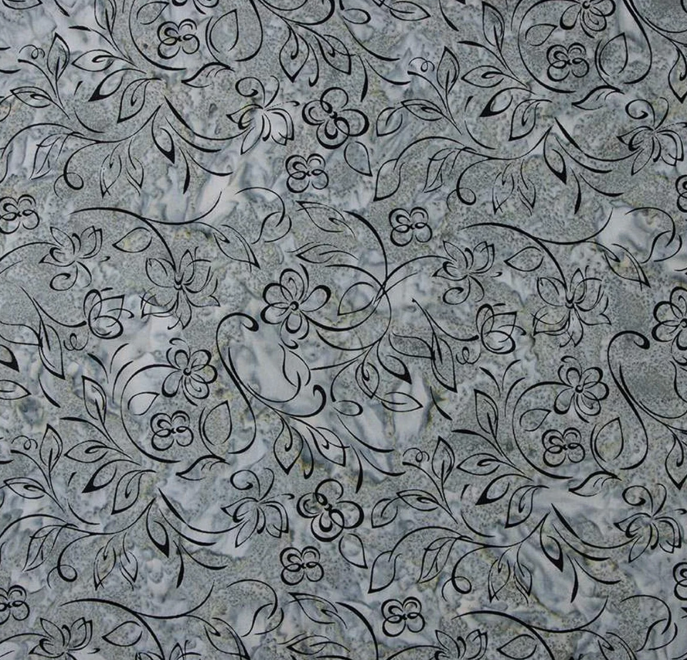 RILEY BLAKE - Expressions Batiks: Achromatic Dance - Gunsmoke - K65064