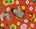 Novelty Farmhouse Gingham Cardinal Red 100% Cotton