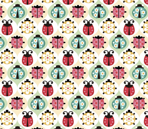 LADYBUG DIAMONDS 100% Cotton