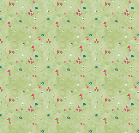 Dear Washington Ditsy Floral Green