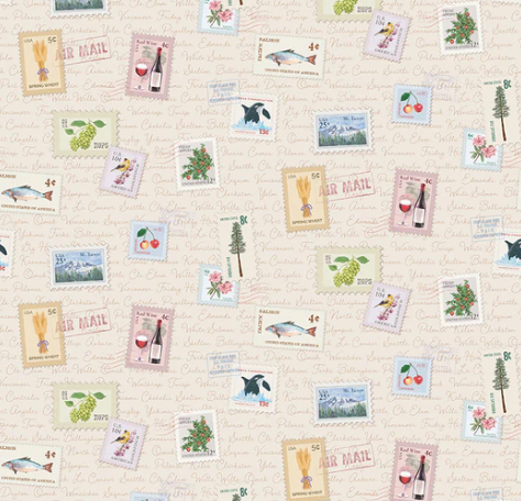 Dear Washington Stamps Cream