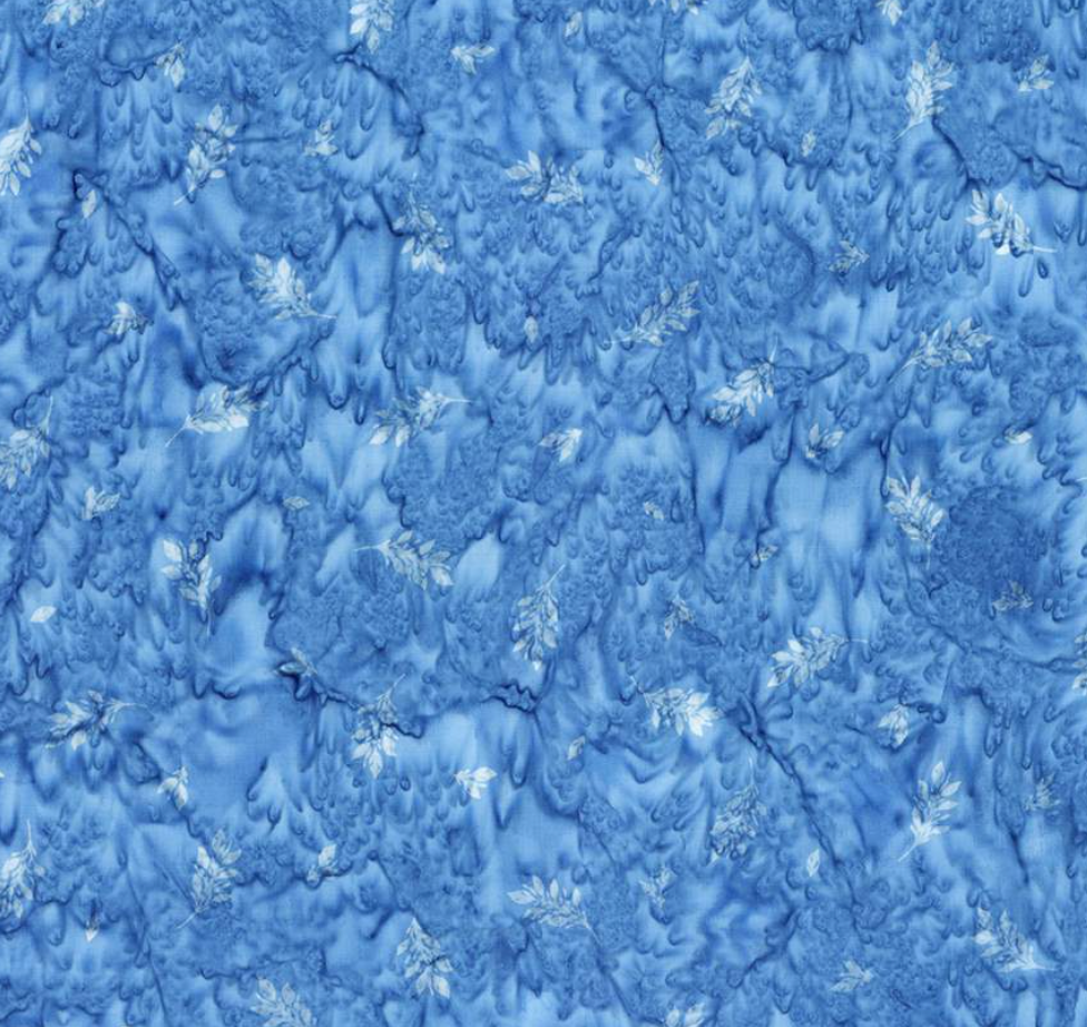 Riley Blake Ocean Blue Expressions Batiks Watercolor Daisies by the yard BT23244-294