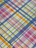 Multi Color Plaid 100% Cotton