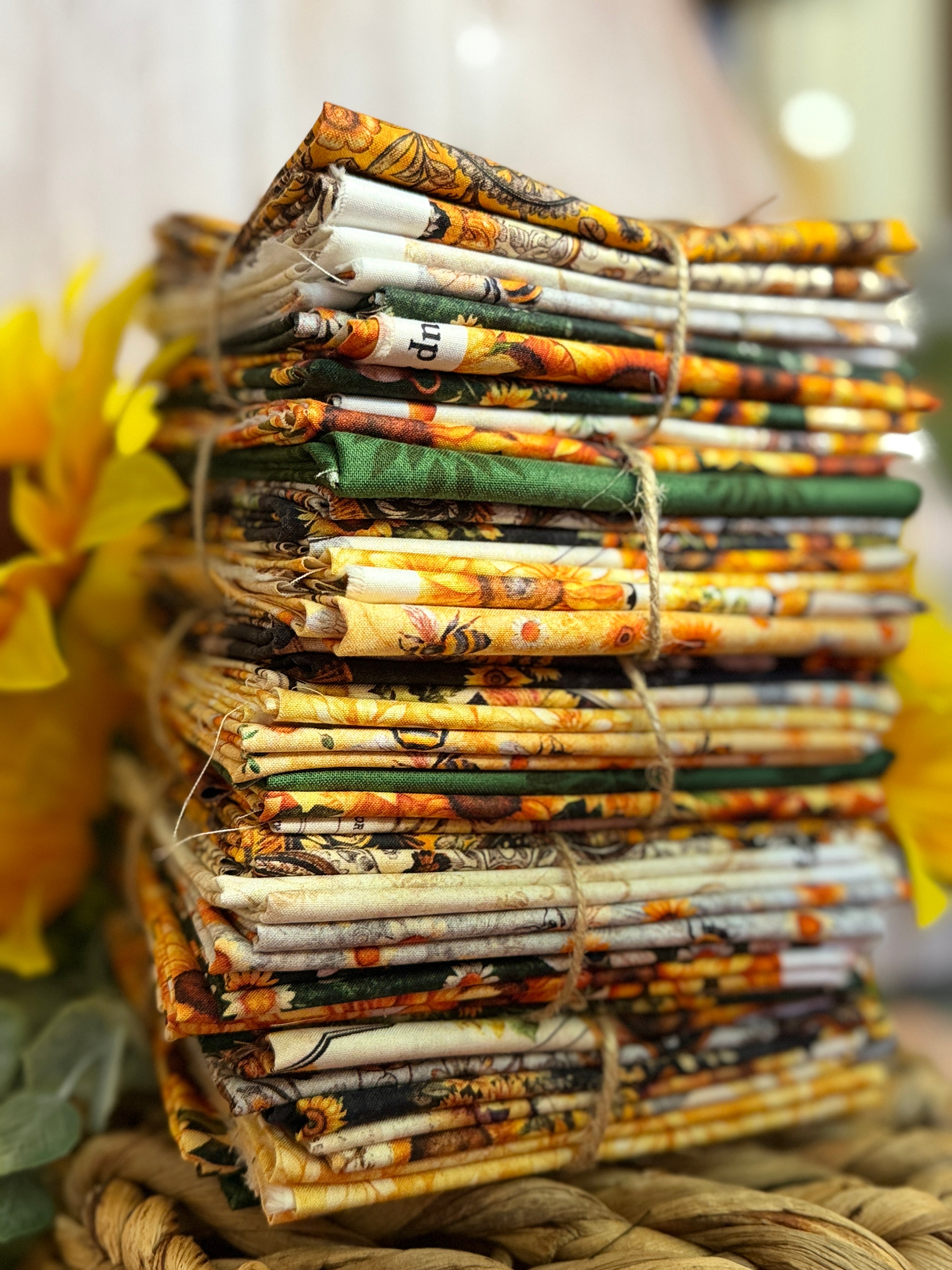Sunflower Serenade Fat Quarter Bundle Assortment