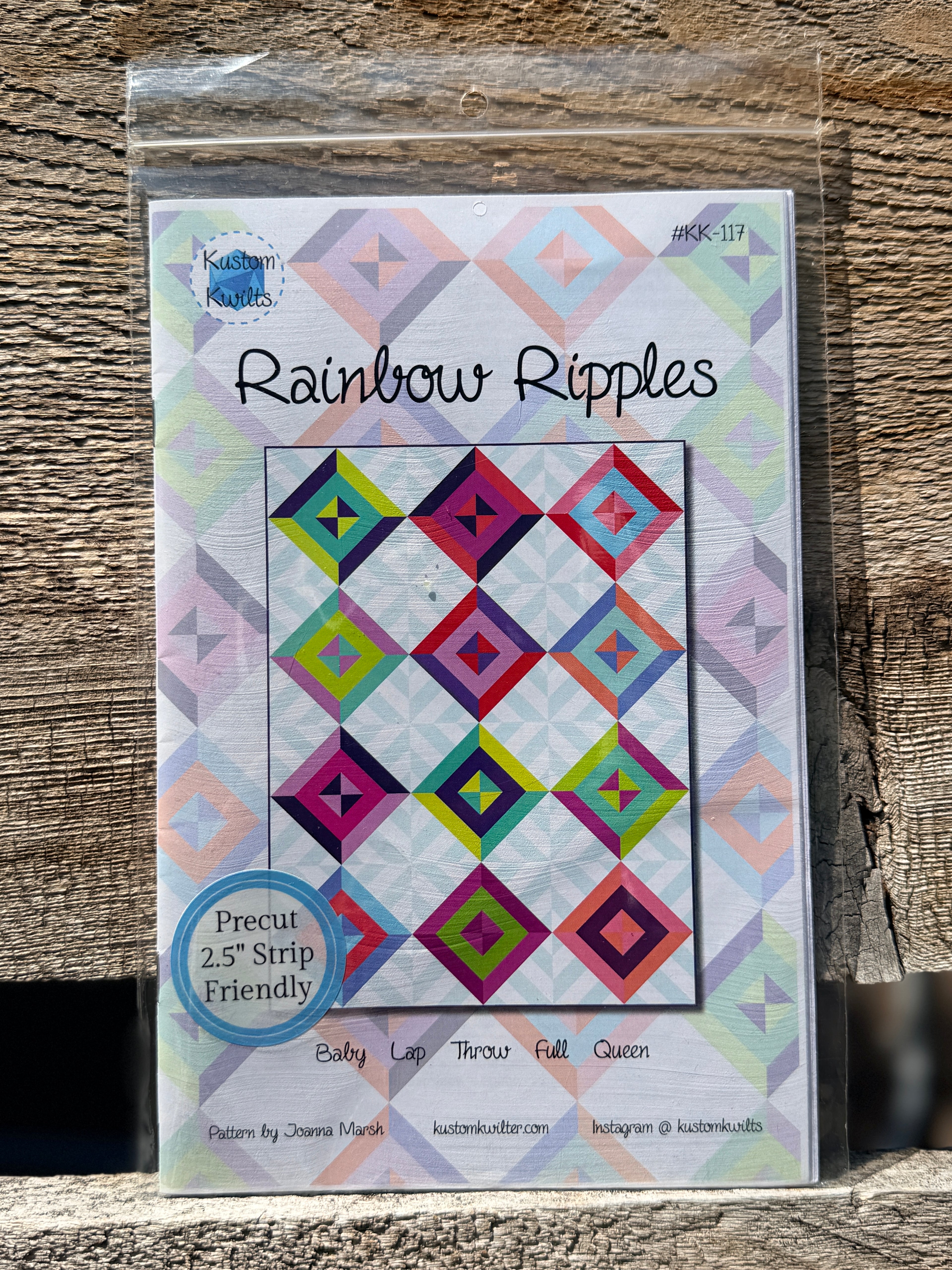 Rainbow Ripples Sewing Pattern by Joanna Marsh
