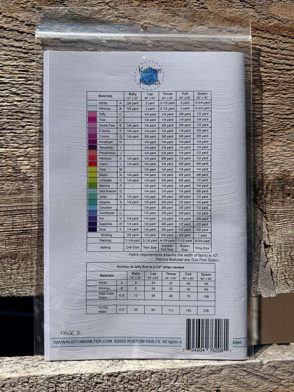 Rainbow Ripples Sewing Pattern by Joanna Marsh