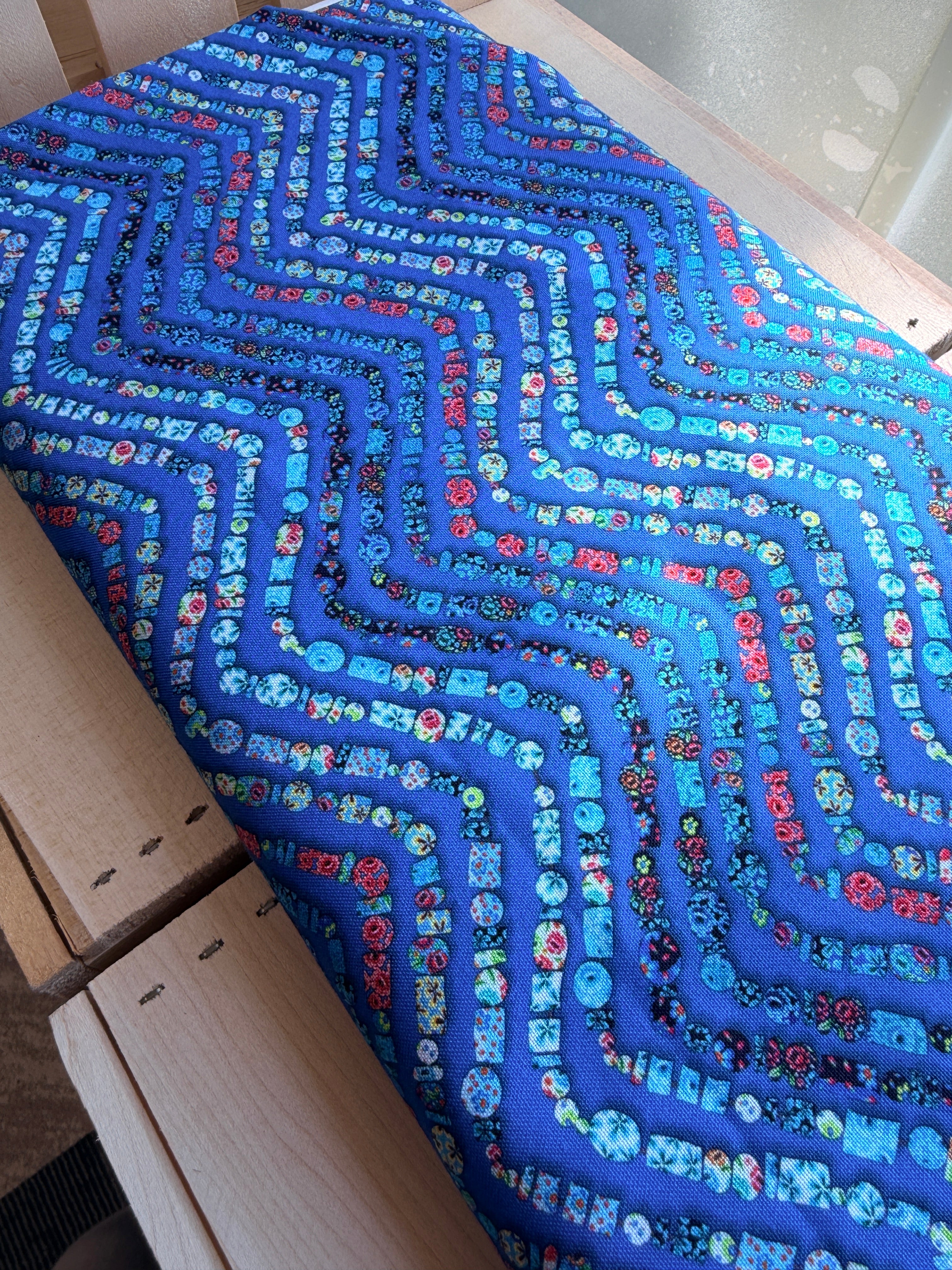 Vetro Marine blue by Free Spirit fabrics