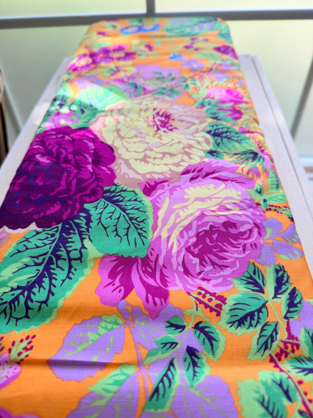 Kaffe Fassett Collective Gold Gradi Floral by Free Spirit Fabrics