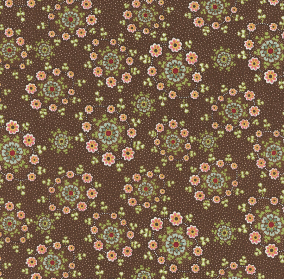 Love Struck 2289-33 Brown Daisy Wreaths by Kim Diehl