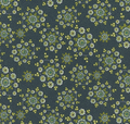 Love Struck 2289-77 Navy Daisy Wreaths by Kim Diehl