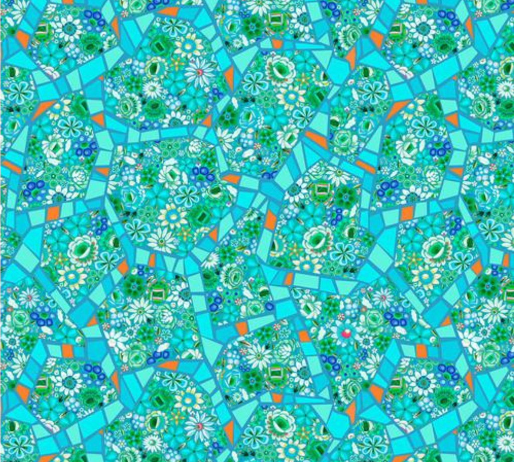 Odile Bailleul in Murano Aqua by Free Spirit fabrics