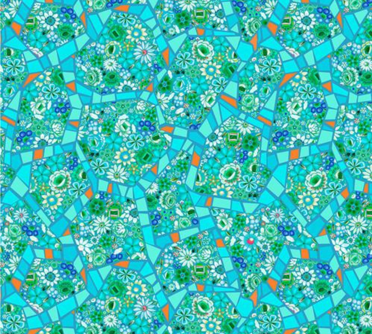 Odile Bailleul in Murano Aqua by Free Spirit fabrics