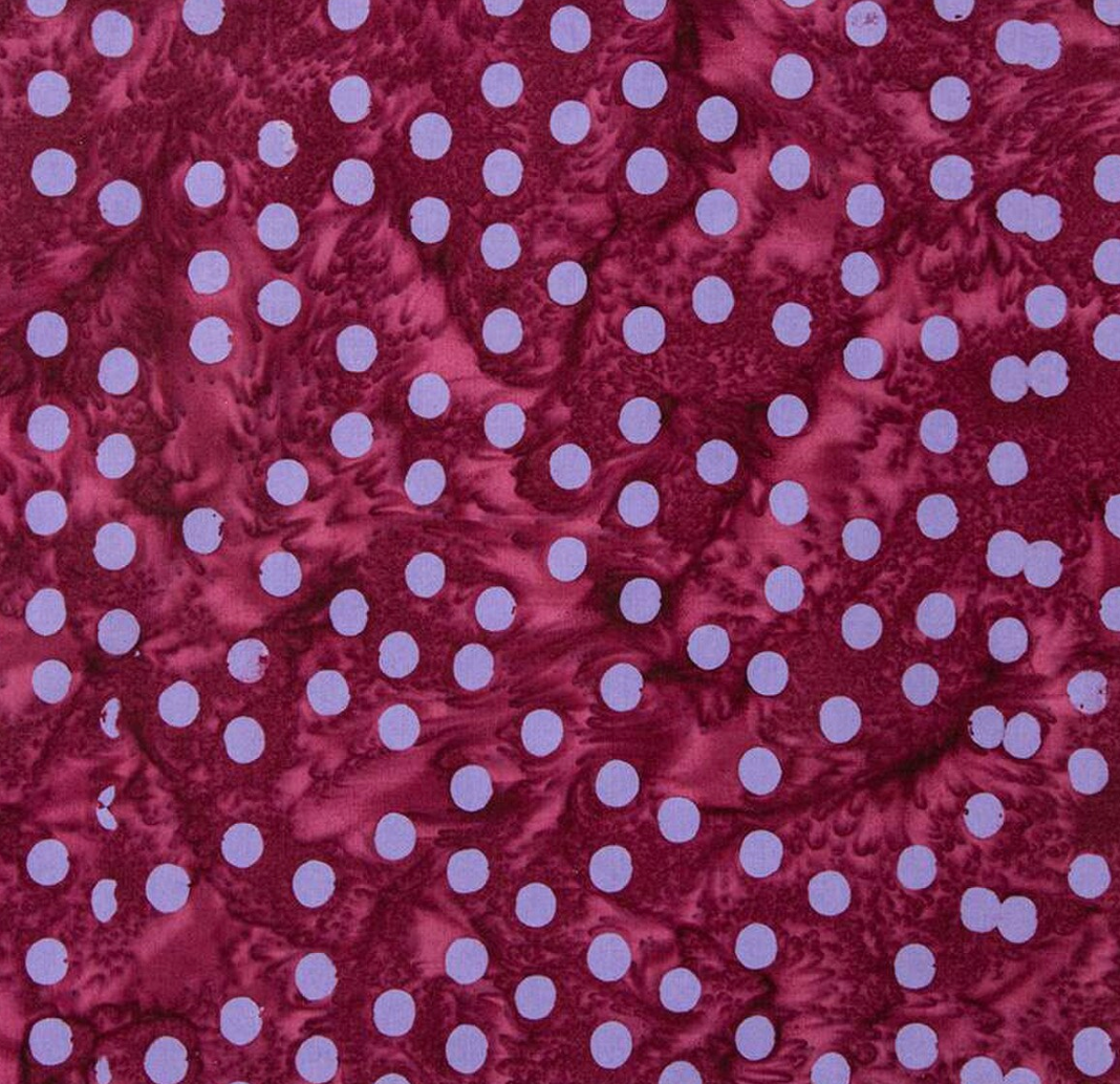 Expressions Batiks Basics Polka Pop Berry Persimmon