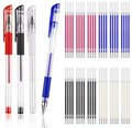 Heat-Erasable Fabric Marking Pens, 4 Colors with 8 Refills