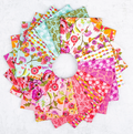 Riley Blake Jelly Roll "Zinnias Rolie Polie" 40 2.5-Inch Strips
