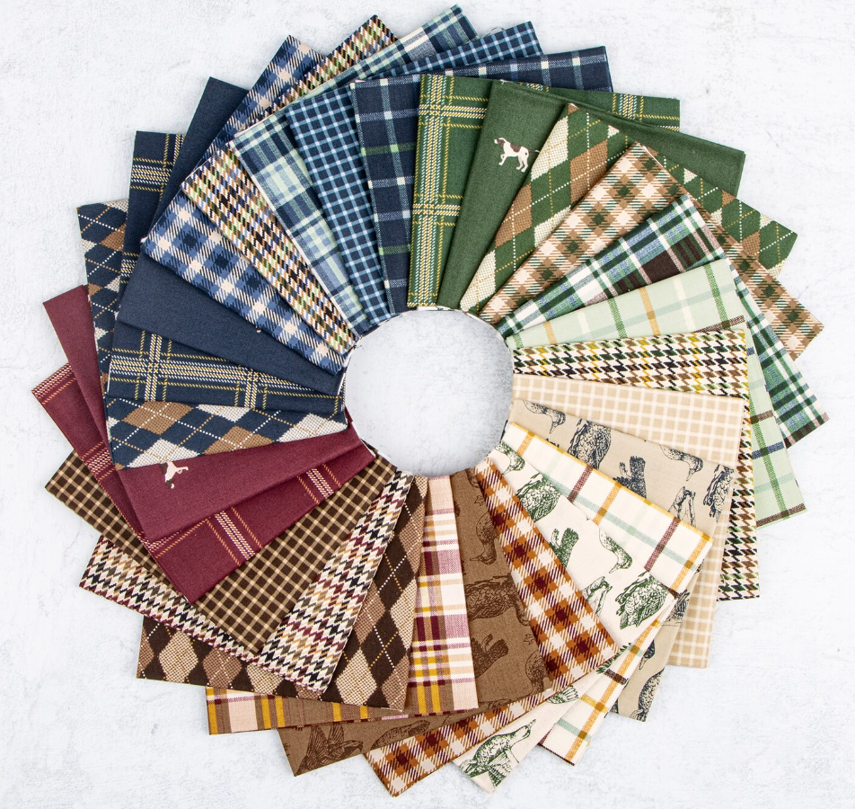 Riley Blake Jelly Roll Plaid-Venture Club Rolie Polie 40 2.5-Inch Strips