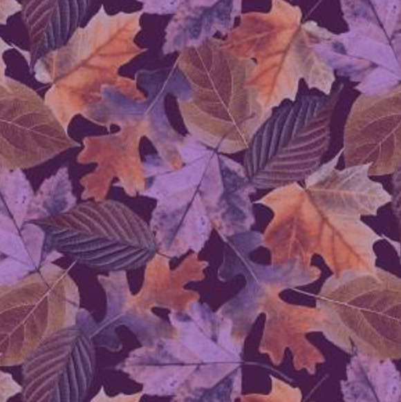 Natural Beauties – Leaves – Purple – Stitch Witches & Bernina Dunedin