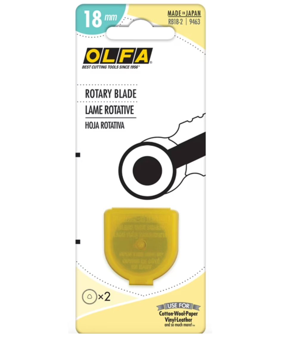 Olfa 18mm Rotary Blades 2 pack