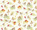 Gather with a Grateful Heart Cream Cardinal on Branches for Timeless Treasures