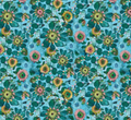 Esté Macleod in Fleur Turquoise by Free Spirit fabrics