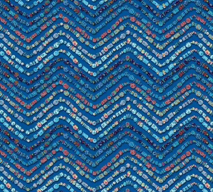 Vetro Marine blue by Free Spirit fabrics