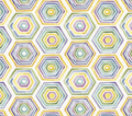 Beehive Geo Multi by Wild Apple Cotton Print