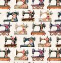 Vintage Sewing Machine by Timeless Treasures