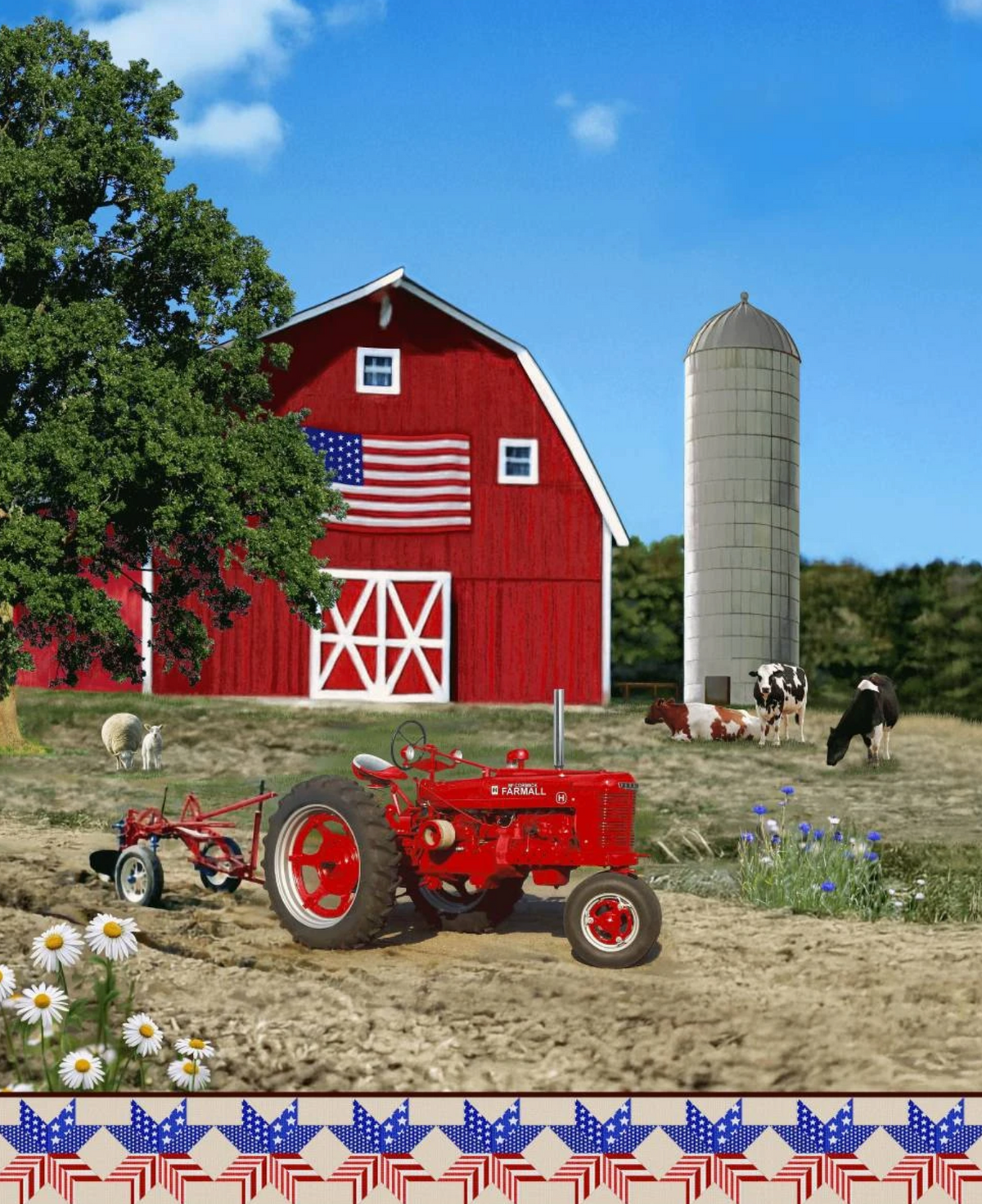Farmall "Farm Scenery" Panel by A.E Nathan