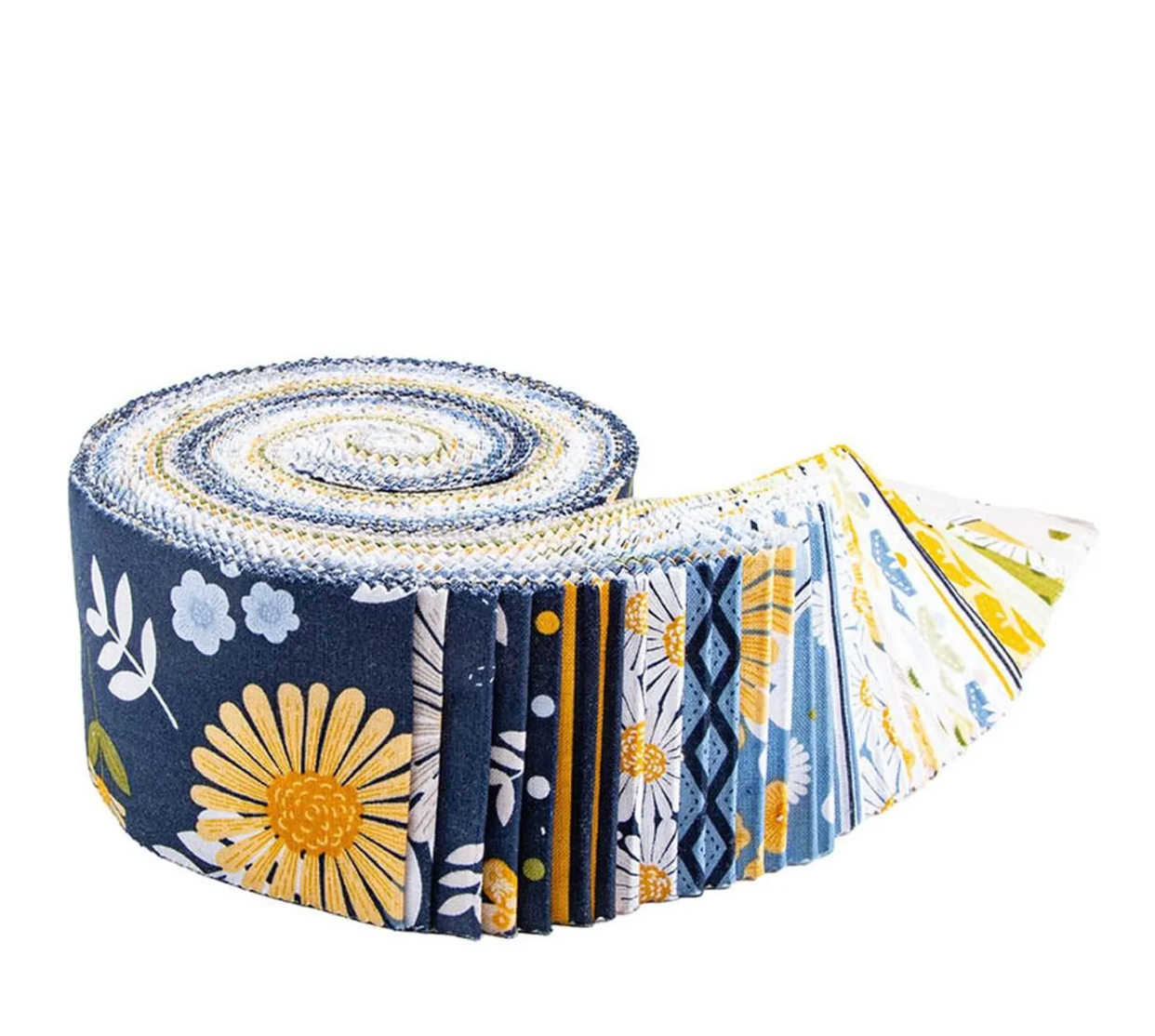 Sunshine and Dandelions 2.5" Strip Roll (Jelly Roll / Rolie Polie) by Riley Blake (RP-17920-40) |