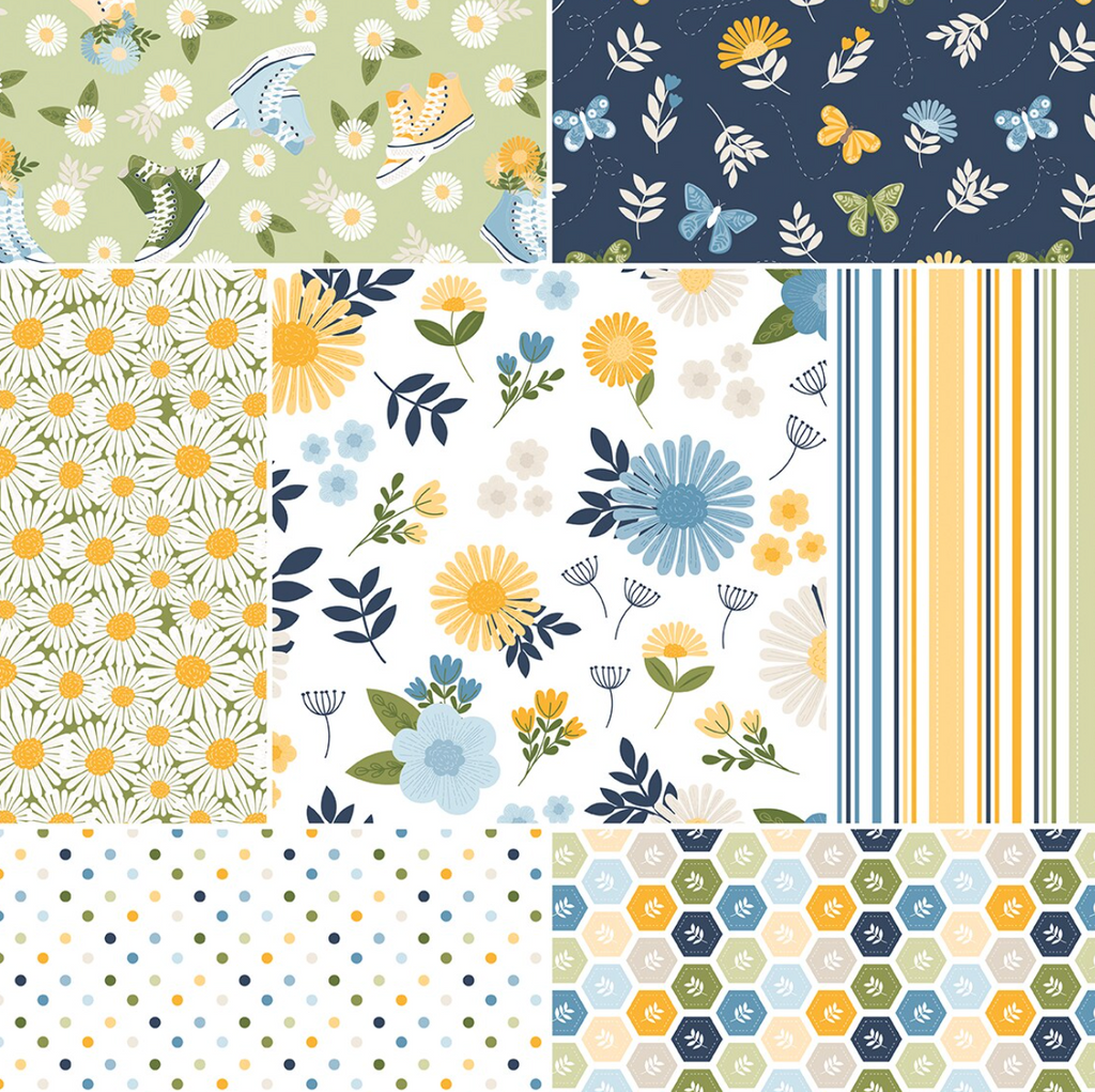 Sunshine and Dandelions 2.5" Strip Roll (Jelly Roll / Rolie Polie) by Riley Blake (RP-17920-40) |