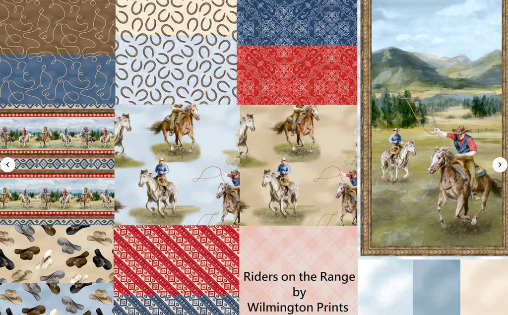 Riders on the Range by Danhui Nai for Wilmington Prints