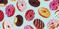 Novelty Tossed Donuts 100% Cotton