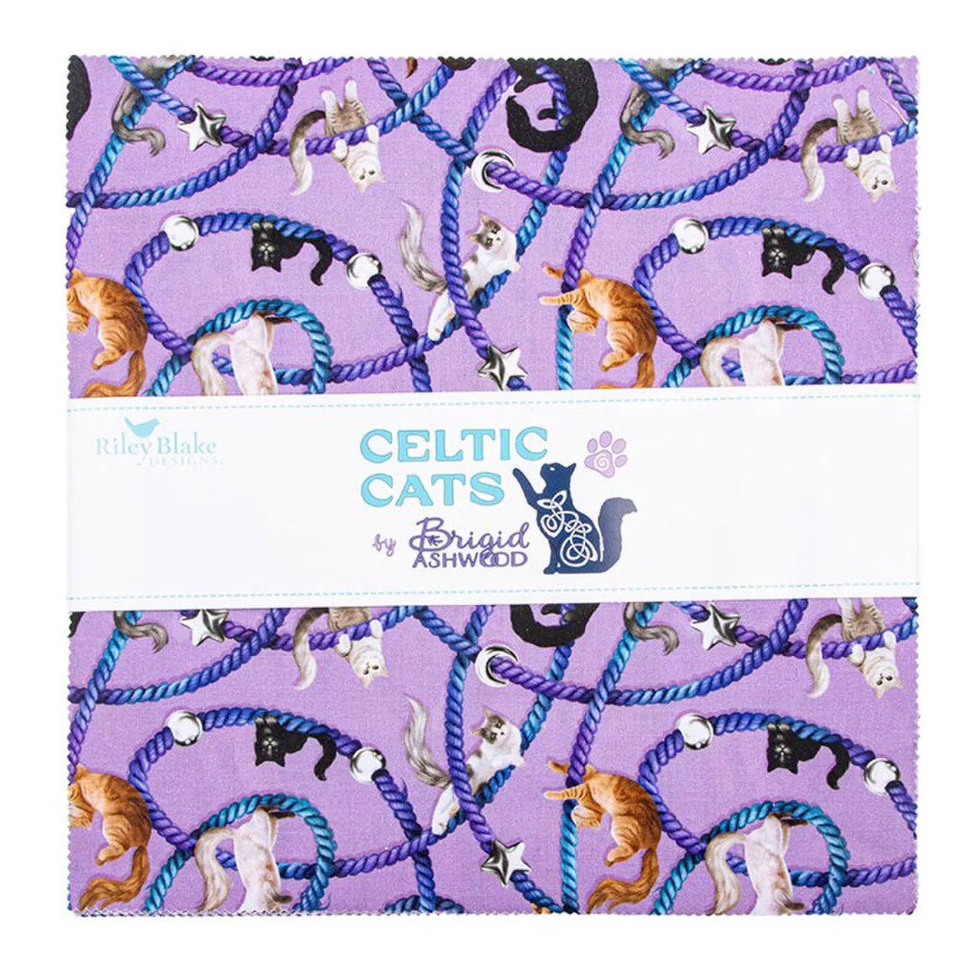 Celtic Cats 10" Stacker Layer Cake by Riley Blake
