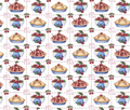 Happy Birthday America White - American as Cherry Pie Yardage