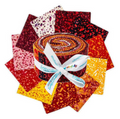 Riley Blake Jelly Roll Expressions Batiks Terrazzo Elementals Volcanic 40 2.5-Inch Strips