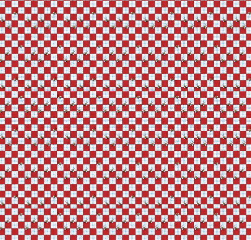 Bees at a Picnic Red by Free Spirit